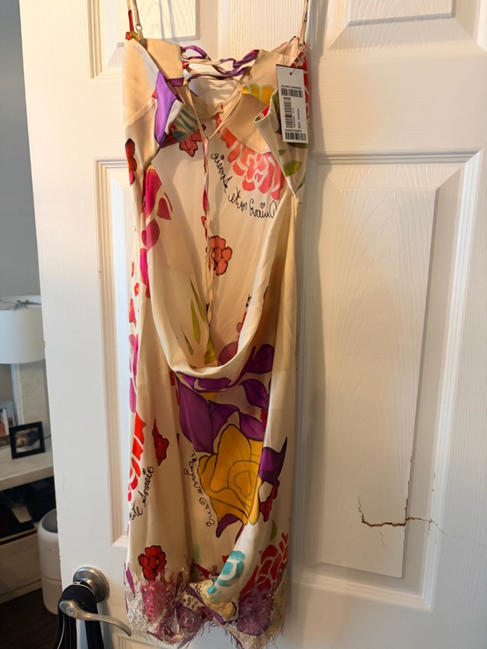 Donde Esteban Flores Lace Trimmer floral print dress - Picture 5 of 8